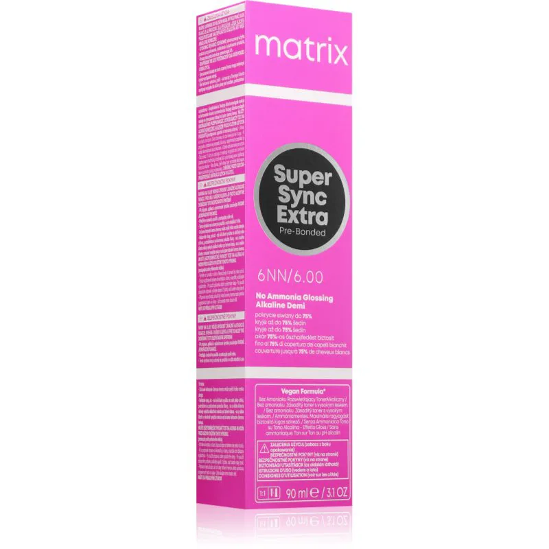 Matrix SoColor Extra Pre-Bonded μόνιμη βαφή μαλλιών απόχρωση 6NN 90 ml