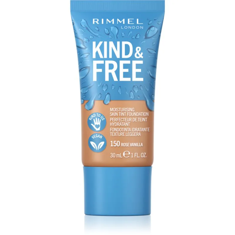 Rimmel Kind & Free ελαφρύ ενυδατικό μεικ απ απόχρωση 150 Rose Vanilla 30 ml