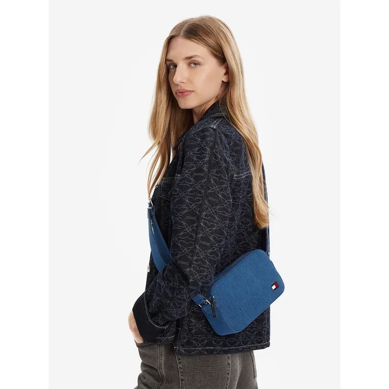Τσάντα Tommy Jeans Tjw Cool Denim Camera Bag AW0AW17874 Μπλε