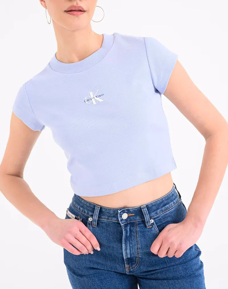 CALVIN KLEIN JEANS MONOGRAM BABY TEE LV047AB802-TKF LightBlue