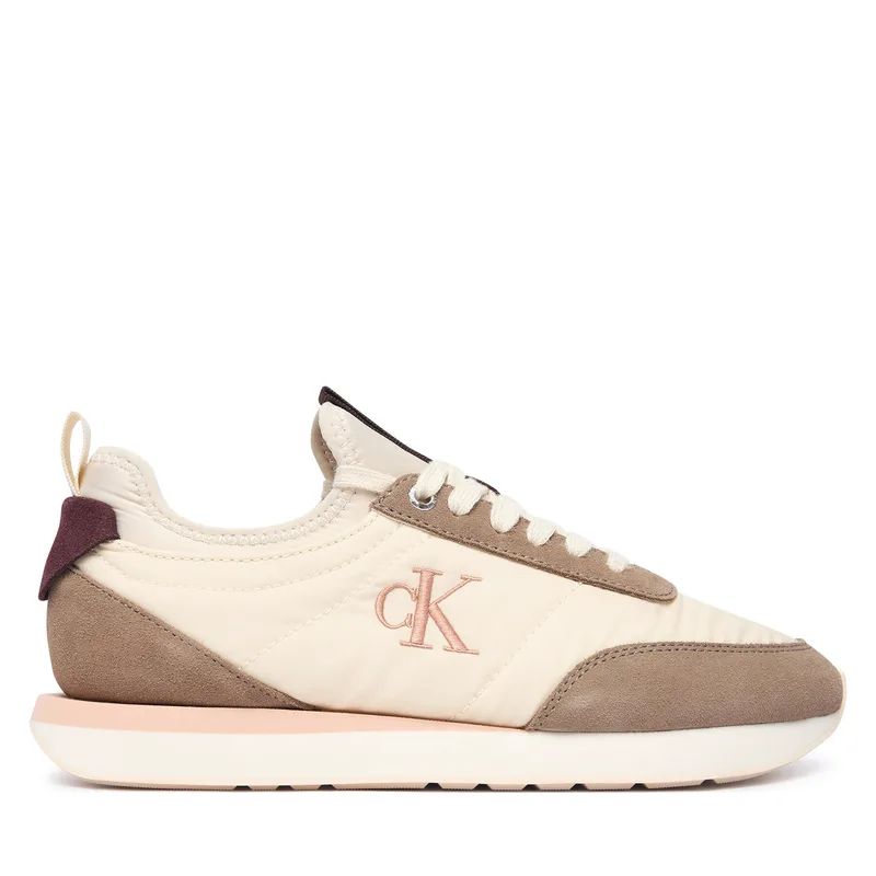 Αθλητικά Calvin Klein Retro Runner Lace Up Sock YW0YW02060 Κρεμ