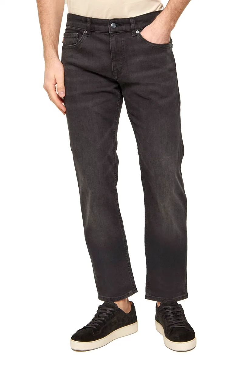 BOSS CASUAL ΠΑΝΤΕΛΟΝΙ JEANS SLIM FIT Delaware BC-L-P ΜΑΥΡΟ
