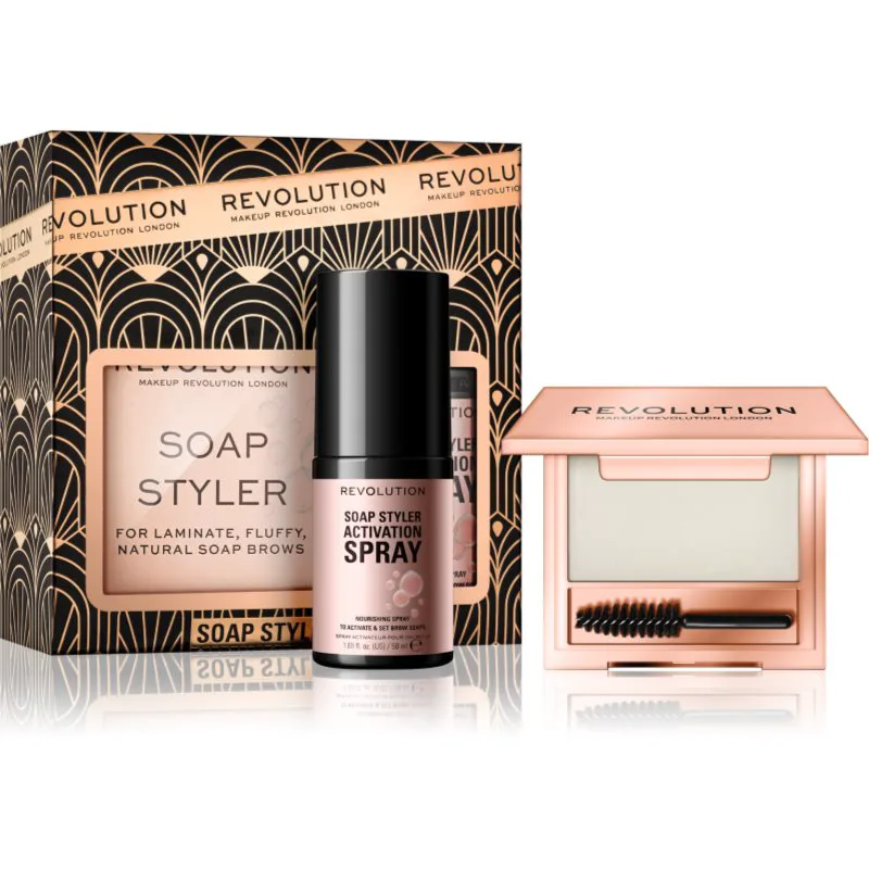 Revolution Soap Styler σετ για τα φρύδια έκδοση δώρου απόχρωση Transparent