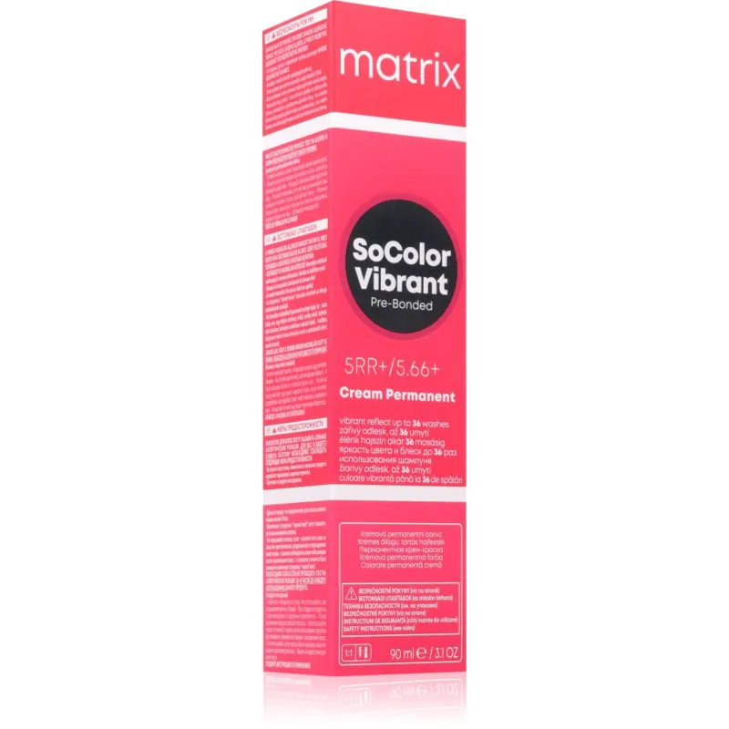 Matrix SoColor Vibrant Pre-Bonded Cream Permanent μόνιμη βαφή μαλλιών για λαμπερό χρώμα μαλλιών 90 ml
