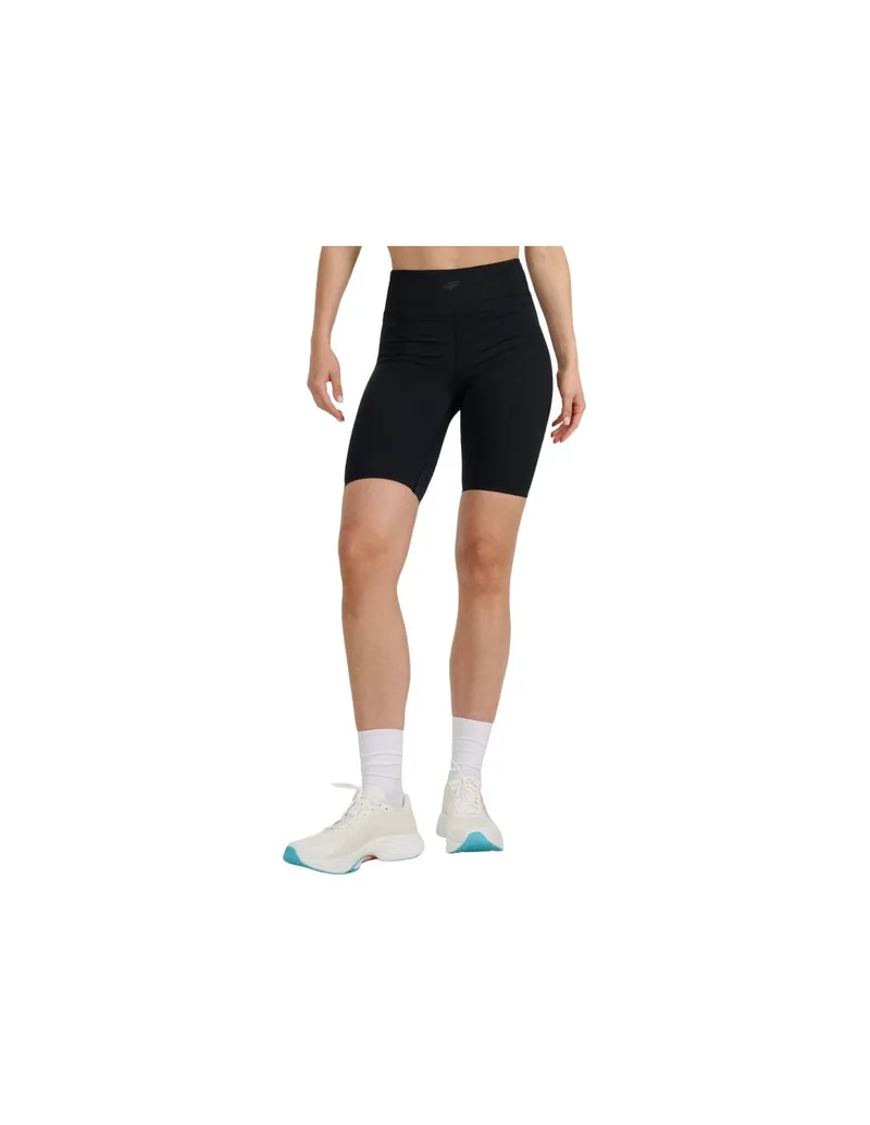 Women's short leggings 4F FNK F048 deep black 4FWAW25TFSTF048 20S