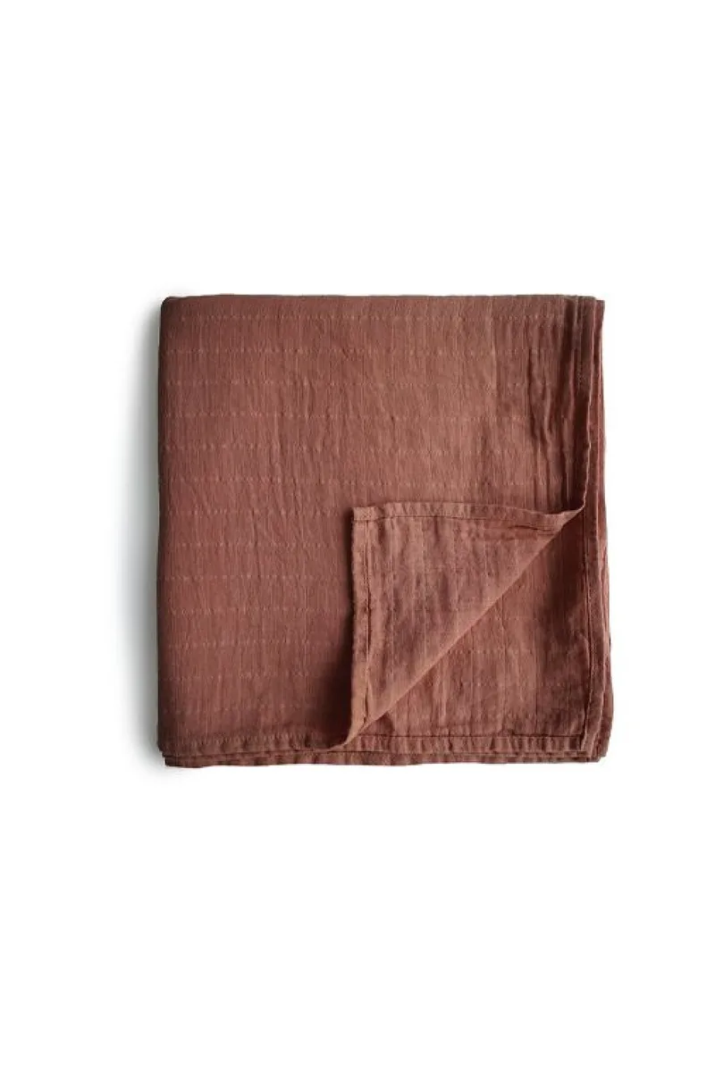 Πάνα Αγκαλιάς Mushie 120x120x0cm Καφέ