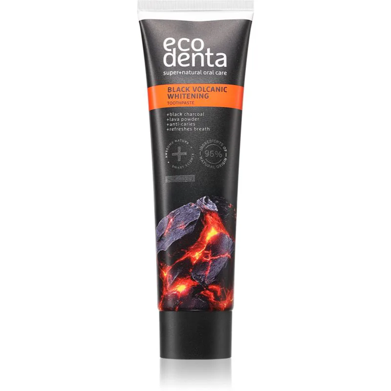 Ecodenta Black Volcanic Whitening λευκαντική οδοντόκρεμα 100 ml
