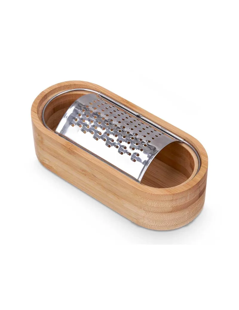 Kinvara Τρίφτης Οβάλ Compact Βamboo 15,5x7x4cm