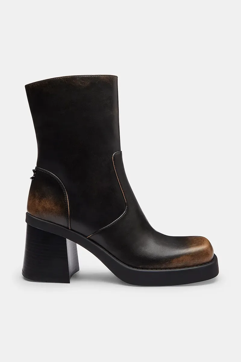 Δερμάτινες μπότες Coach Sculpted C Loved Leather Bootie