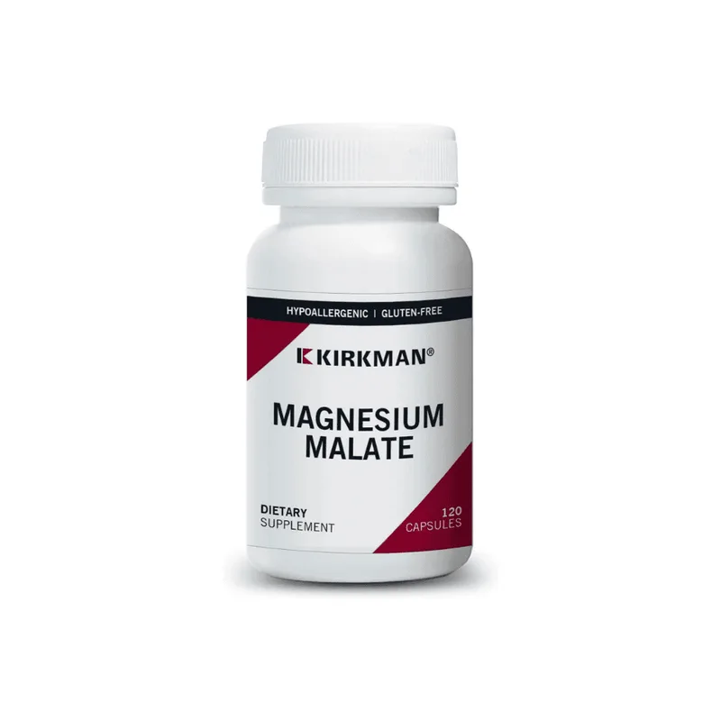 Kirkman Magnesium Malate 800mg (120 caps) – Μηλικό Μαγνήσιο (Υποαλλεργικό)