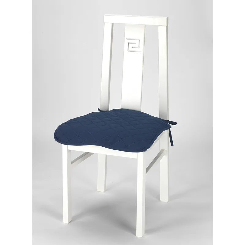 Σετ (6 Τμχ) Καλύμματα-Καπάκια Καρέκλας Universal Quilt - C/4 Μπλε -10+ Χρώματα Διαθέσιμα-Καλύμματα Σαλονιού
