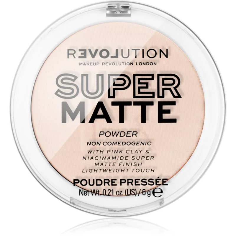 Revolution Relove Super Matte Powder ματ πούδρα απόχρωση Translucent 6 γρ