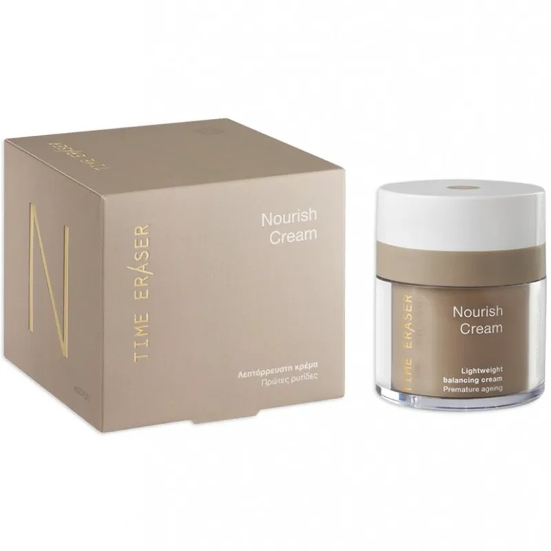 Medisei Time Eraser Nourish Cream Λεπτόρρευστη Αντιρυτιδική Κρέμα Θρέψης Προσώπου για τις Πρώτες Ρυτίδες 50ml