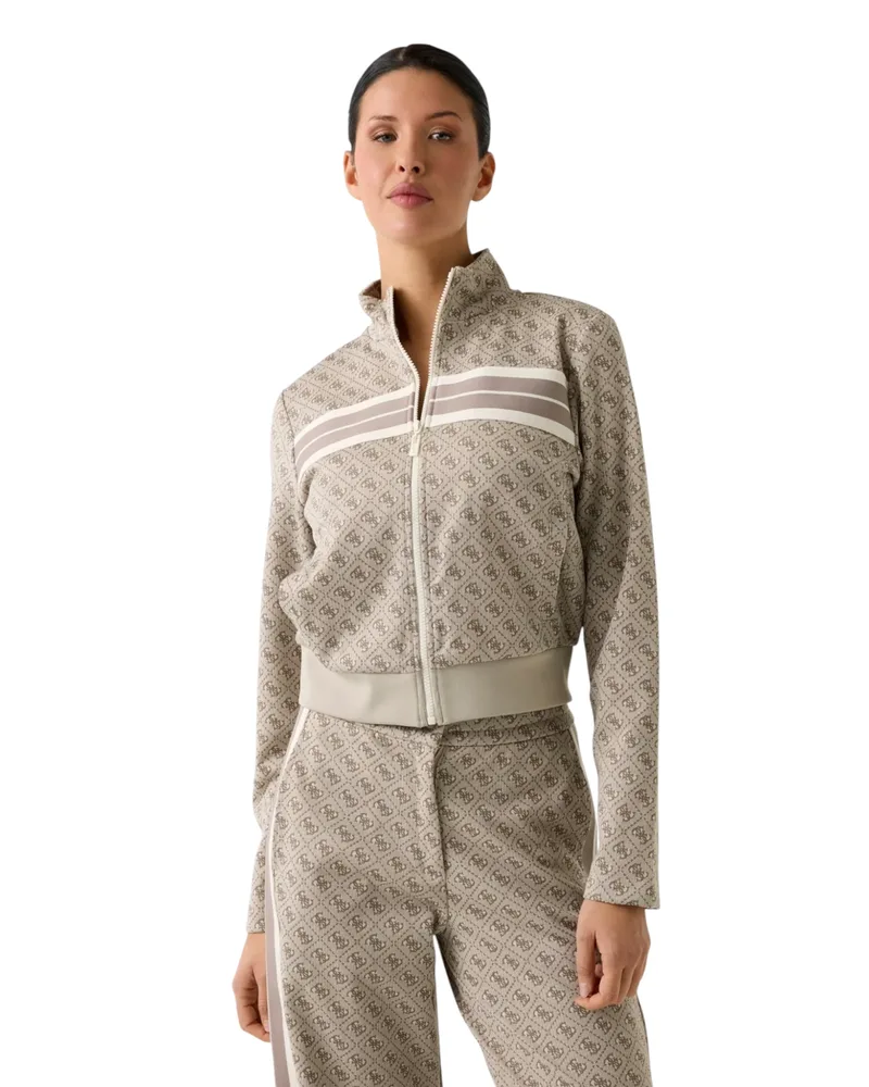 Guess Γυναικεία Ζακέτα 4G Jacquard V6GQ06K2957-FMC4 Καφέ