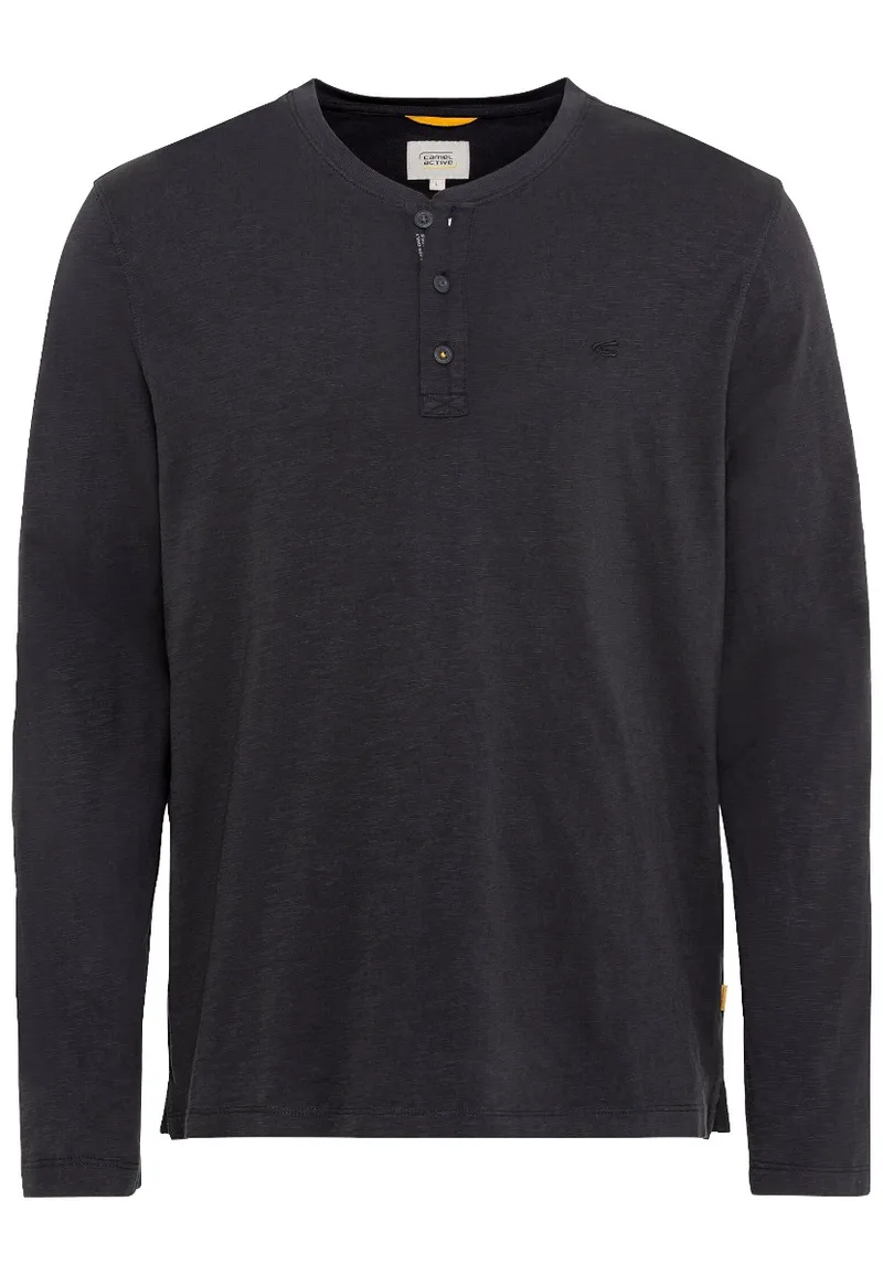 ΑΝΔΡΙΚΟ ΜΑΚΡΥΜΑΝΙΚΟ T-SHIRT HENLEY NOS BASIC Γκρι