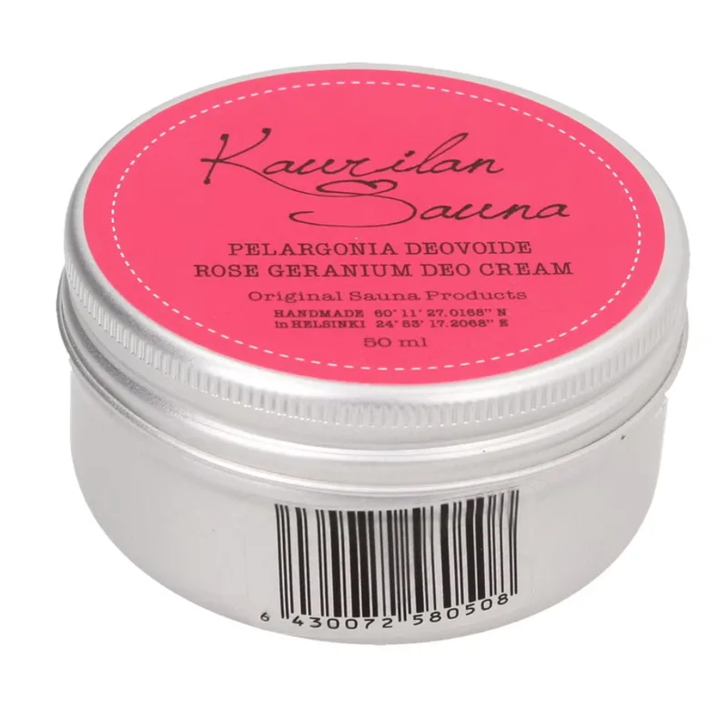 Kaurilan sauna Geranium Rose Deodorant Cream (50 ml)