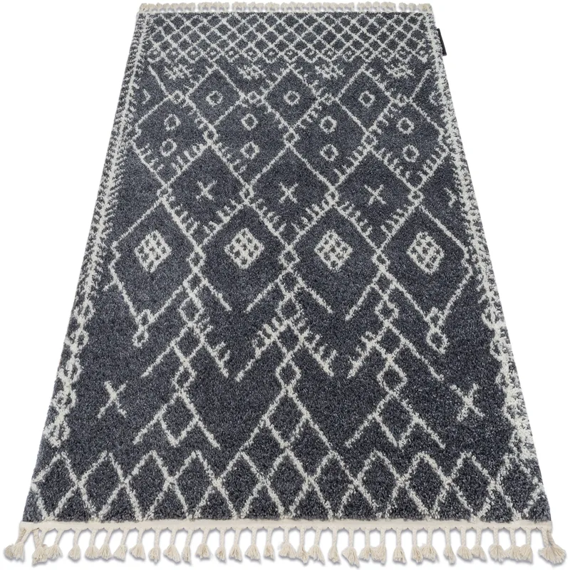 Χαλιά Rugsx Χαλί BERBER TANGER B5940 γκρι / λευκό 180x270 cm