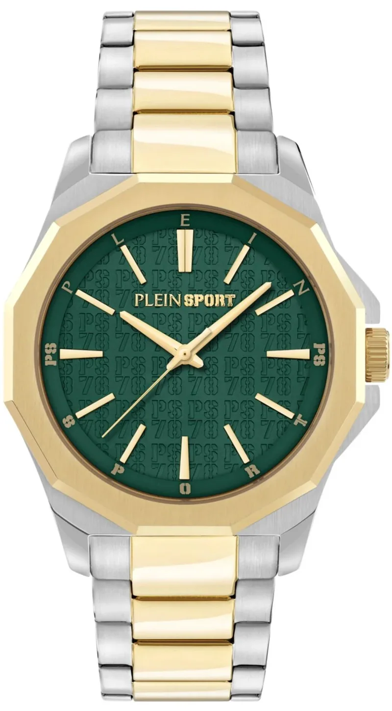 PLEIN SPORT Onyx Men's - PSNGA0725, Silver & Χρυσό case with Stainless Steel Bracelet