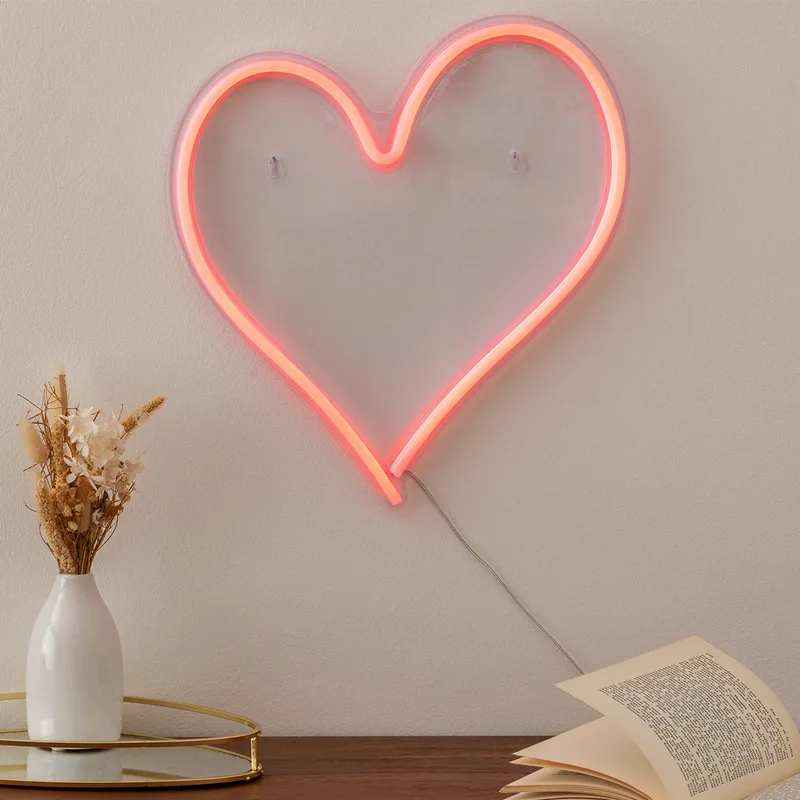 Διακοσμητικό Φωτιστικό Τοίχου LED Με USB A-S Heart 205963