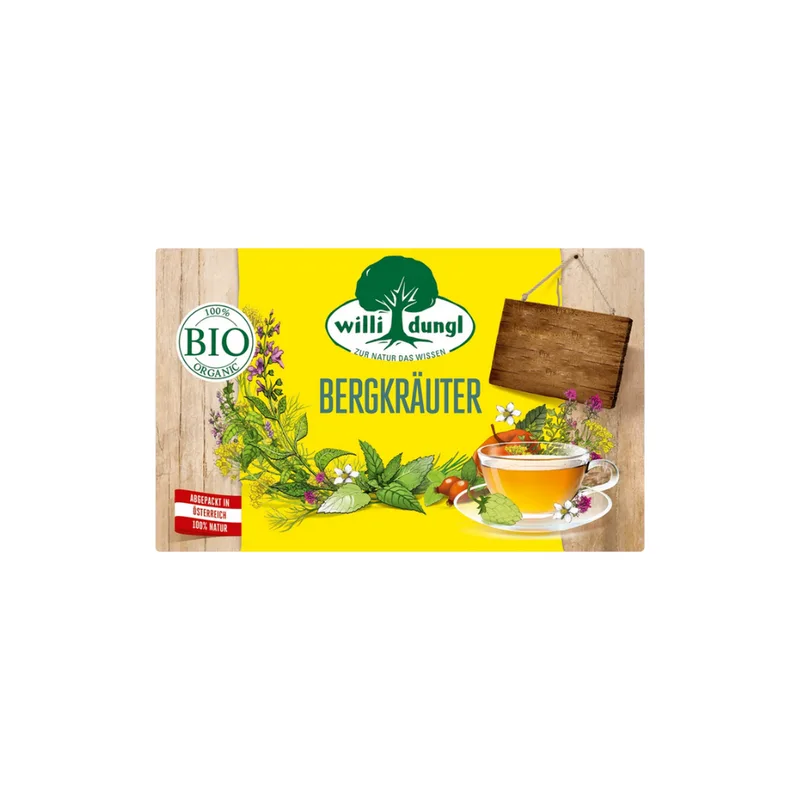 Willi Dungl Organic Mountain Herbs Herbal Tea, 36 G