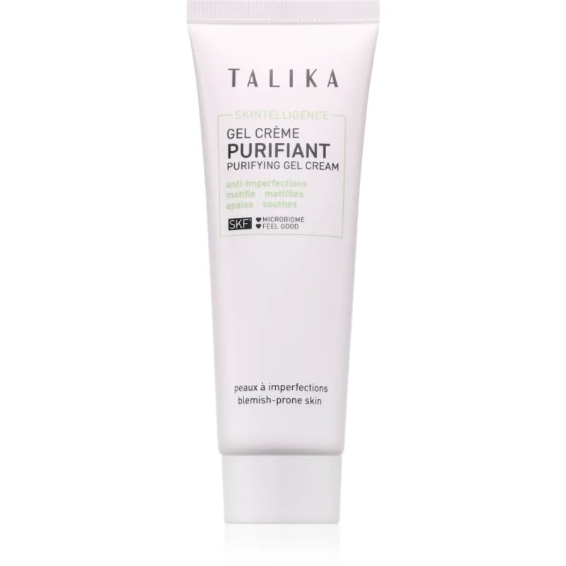Talika Skintelligence Purifying Gel Cream τζελ κρέμα ενάντια στις ατέλειες της επιδερμίδας με ακμή 50 ml
