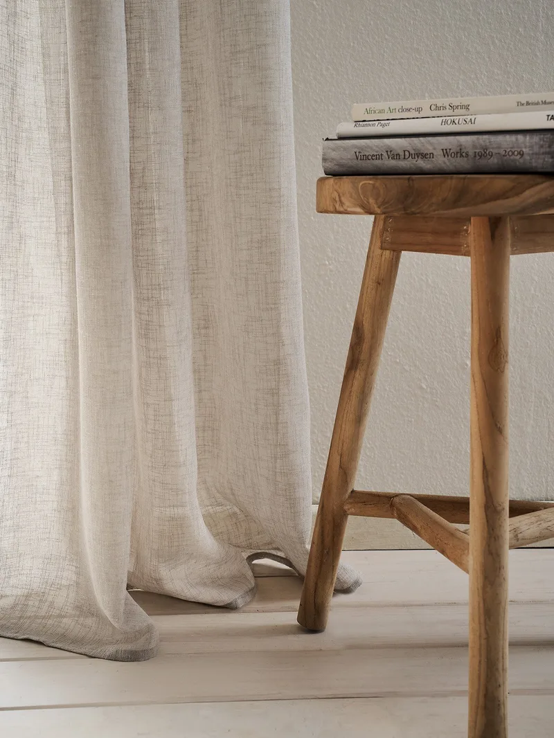 Κουρτίνα με σιρίτι Gofis Home Combe Willow Elephant Grey 502/45 200x295