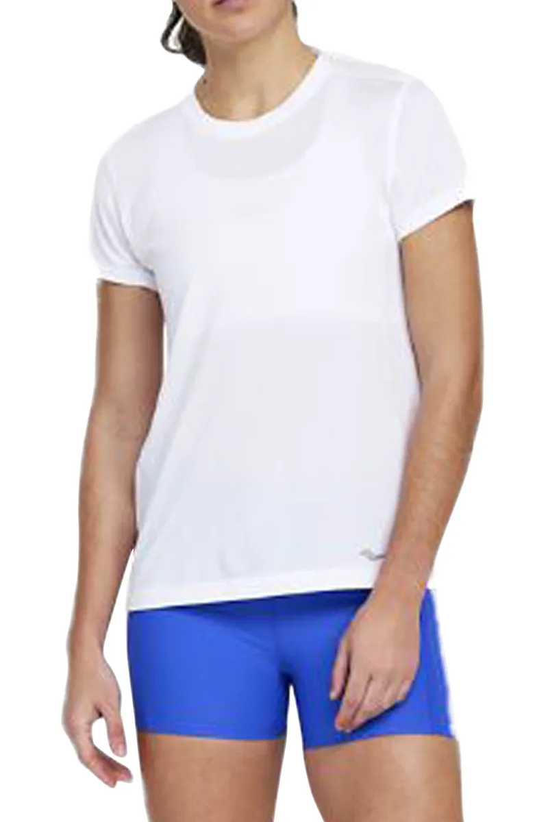 Μπλούζα Κοντομάνικη Saucony Stopwatch SAW800370-WH Γυναικείο