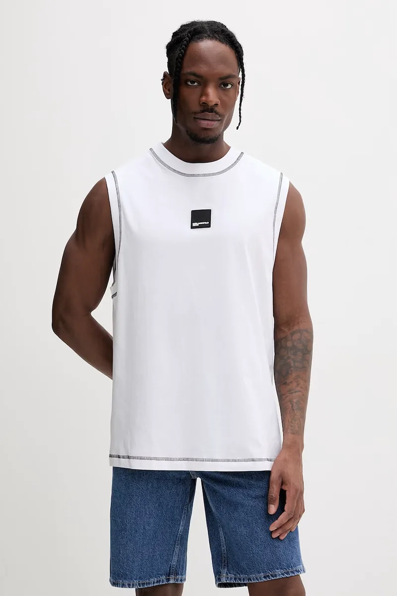 Karl Lagerfeld Jeans τοπ Ανδρικό βαμβακερό