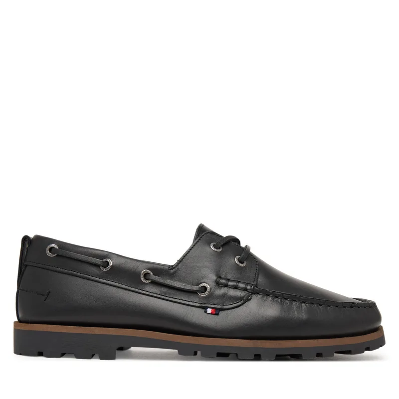 Μοκασίνια Tommy Hilfiger Light Lth FM0FM05746 Μαύρο