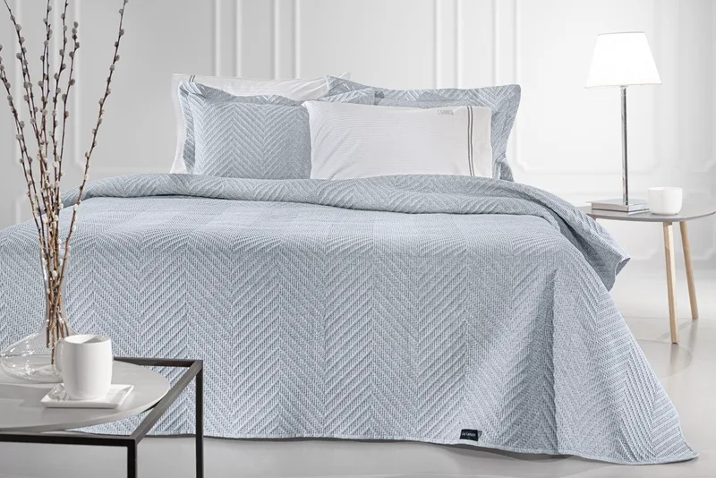 Σετ Κουβερλί Υπέρδιπλο 2 Τεμαχίων Guy Laroche Hamptons Blue 220x240