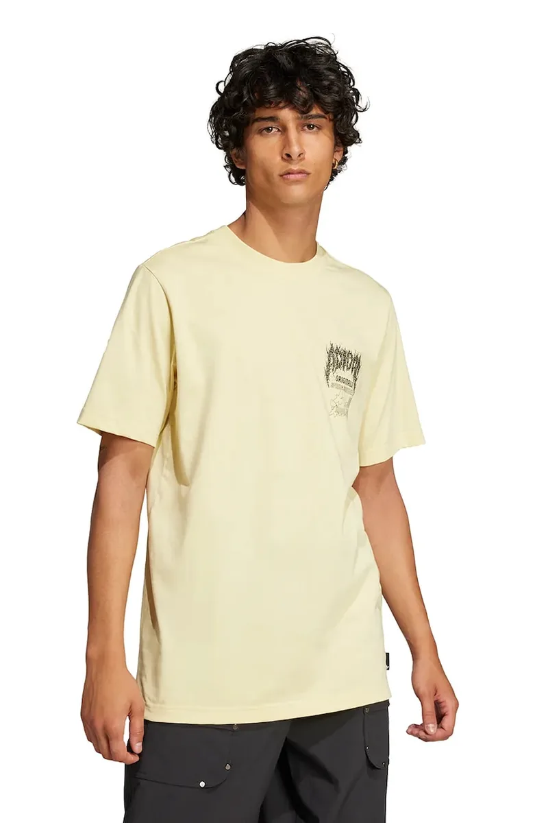 Βαμβακερό μπλουζάκι adidas Originals Trefoil Series Fashion Elevated