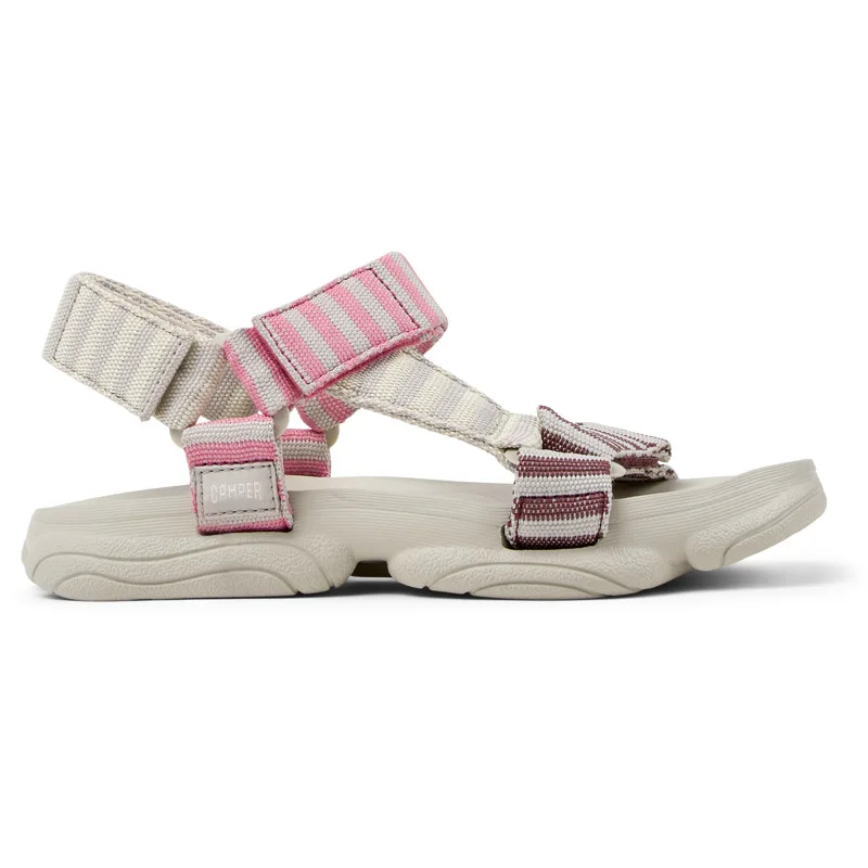 CAMPER Karst Sandal - Πέδιλα Για Γυναικεία - Μπεζ,Κίτρινο,Μπορντό, Μέγεθος 36, Cotton fabric