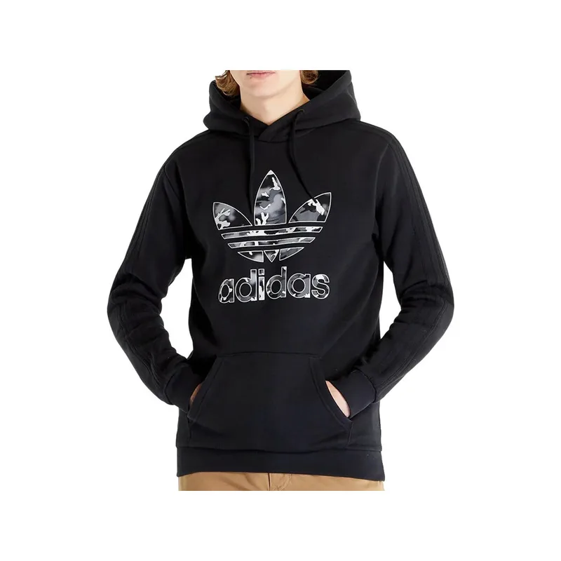 T-shirt με κουκούλα adidas Hoodie Camo Infill noir