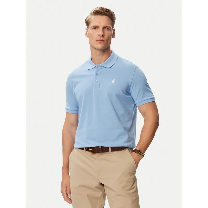 Beverly Hills Polo Club Polo P-SS26M-P450124 Ανοιχτό μπλε Regular Fit