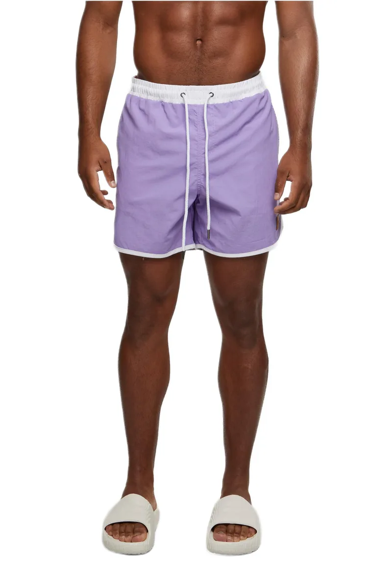 Retro Swimshorts Urban Classics TB2050-02651 Lavender/White