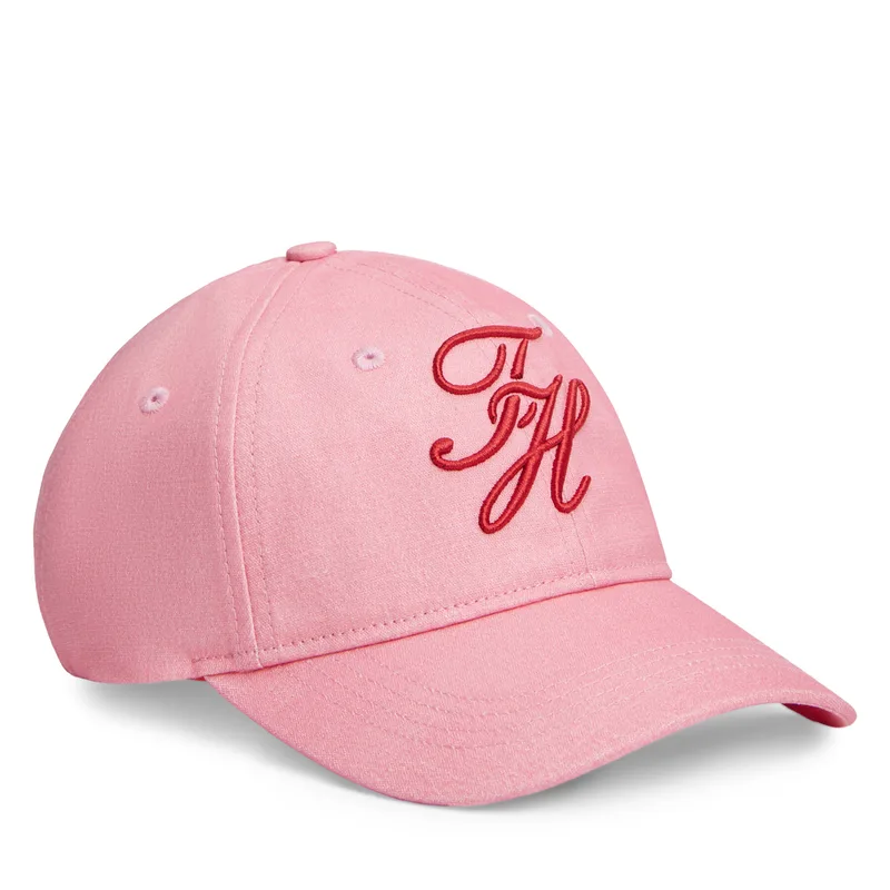 Καπέλο Jockey Tommy Hilfiger Logo Embroidery Baseball Cap AW0AW18338 Ροζ
