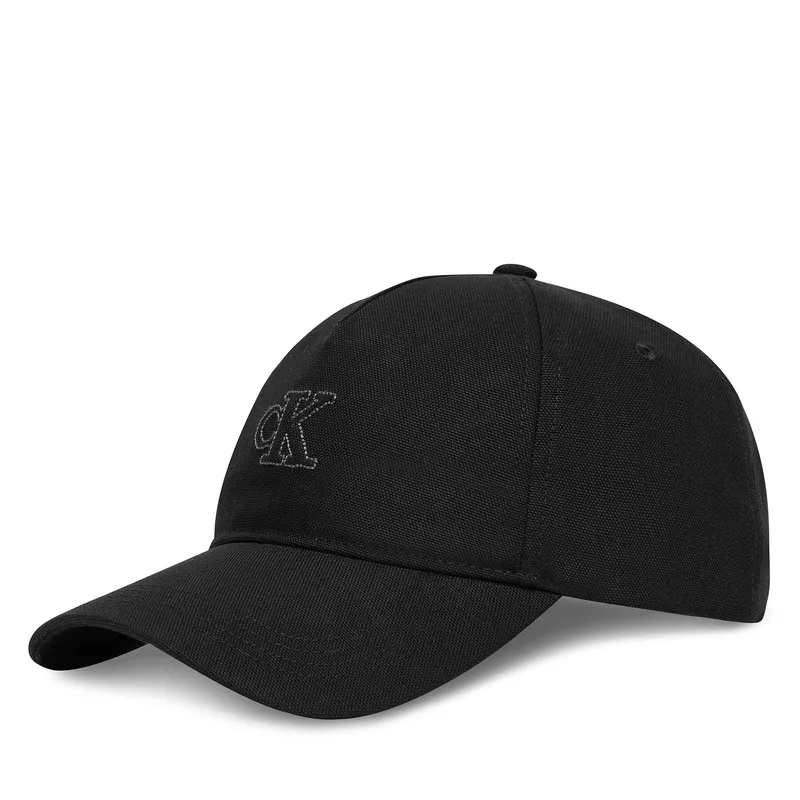 Καπέλο Jockey Calvin Klein Monogram Deboss Canvas Baseball LV04G5027G Μαύρο