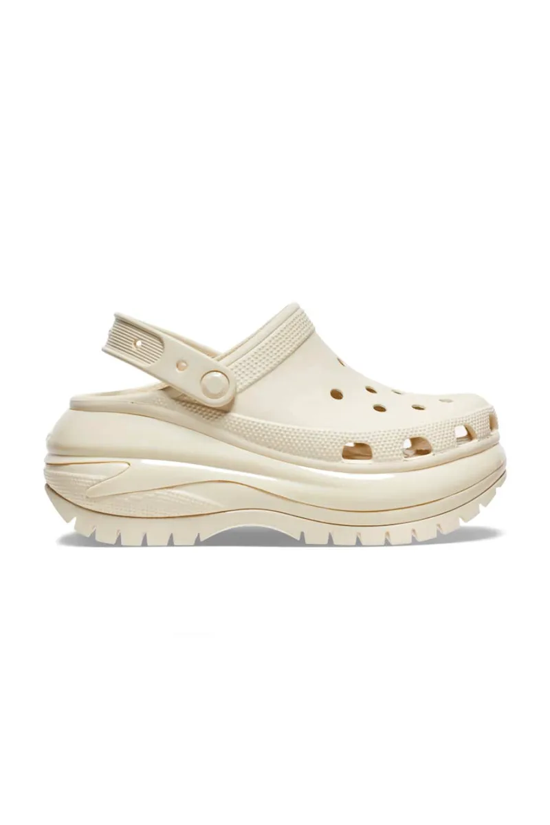 CROCS Slides - Παντόφλες Mega Crush Clog - ΜΠΕΖ-207988-2Y2-BEIGE