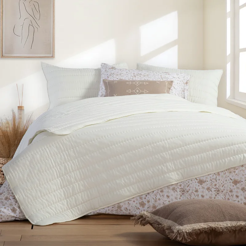 Κουβερλί Υπέρδιπλο (230x240) Nef-Nef Homeware Colorfull Ecru