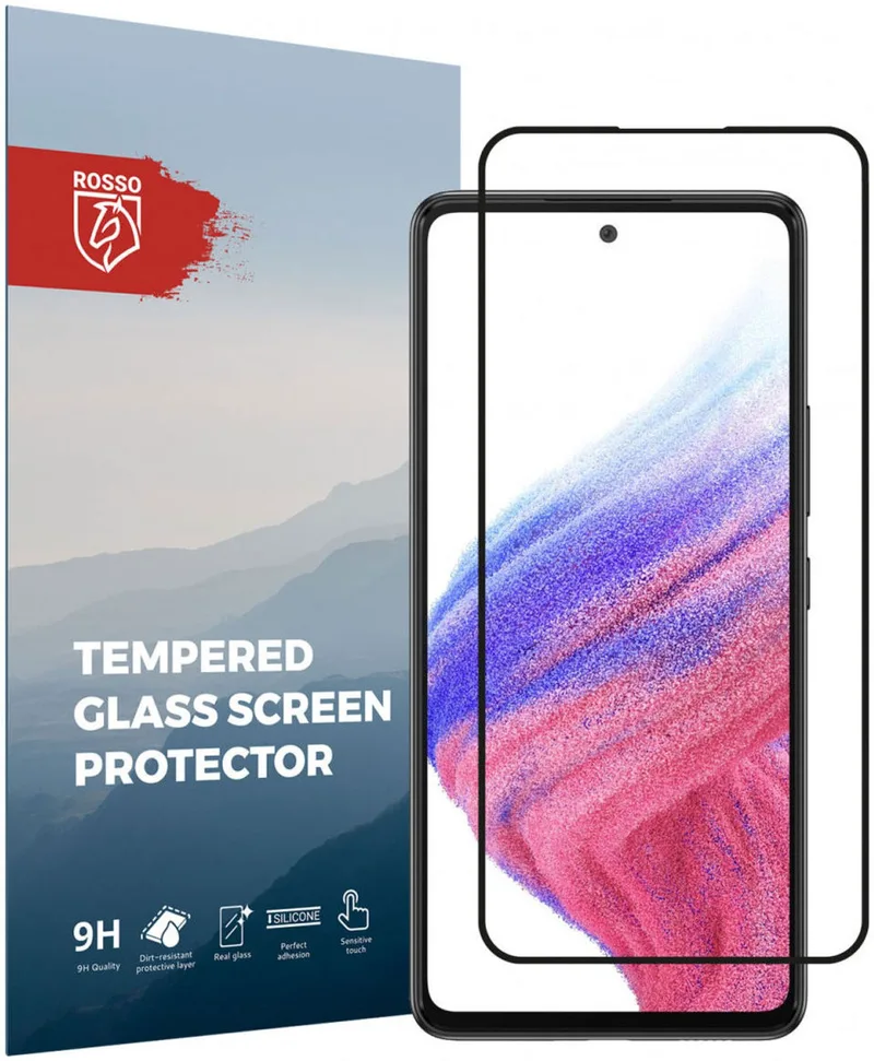 Κόκκινο Tempered Glass - FullFace Αντιχαρακτικό Προστατευτικό Γυαλί Οθόνης Samsung Galaxy A53 5G - Black (8719246344077)