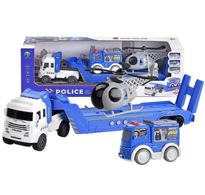 Νταλίκα Police Friction Με Ήχους 37x7x12εκ. Toy Markt 70-2367 - Toy Markt - 70-2367