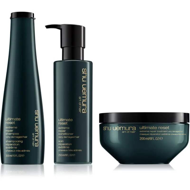 Shu Uemura Ultimate Reset επωφελής συσκευασία για αποχρωματισμένα, βαμμένα και χημικά επεξεργασμένα μαλλιά