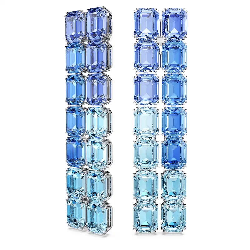 Swarovski Women's Earrings Model 5696517, 7.2 cm, Blue Glass 7,2CM