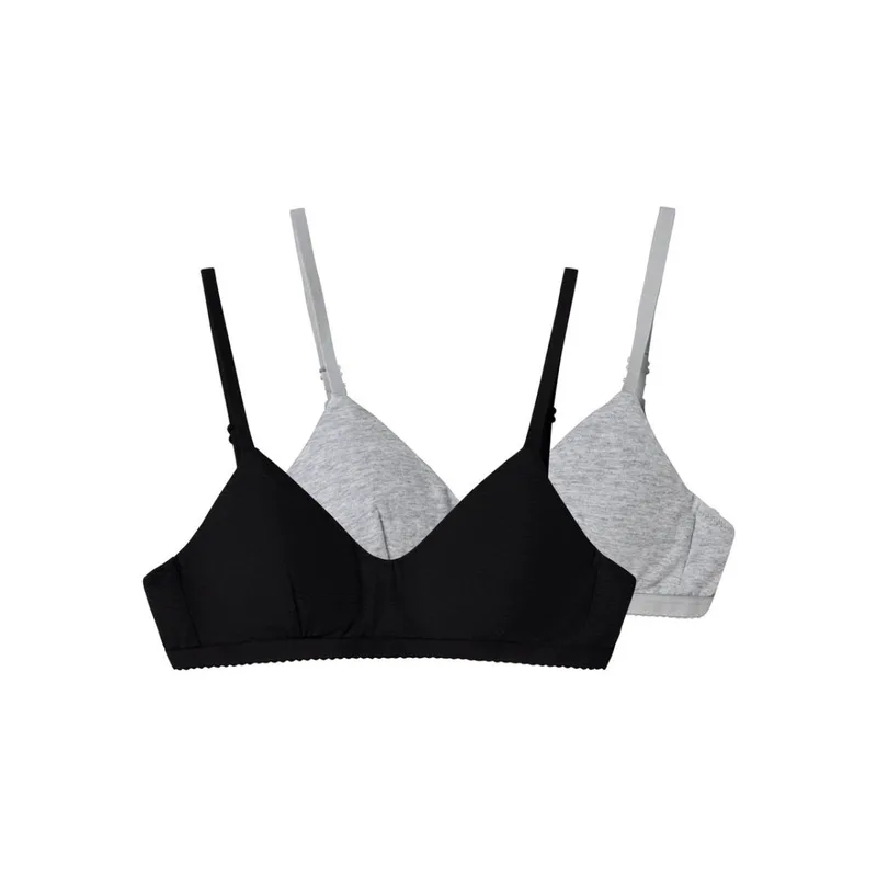 Bralettes πακέτο 2 τεμ.κορίτσι LMTD-13208835-Black/Grey
