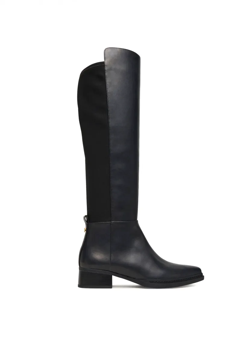 MICHAEL KORS ΠΑΠΟΥΤΣΙΑ ΜΠΟΤEΣ LEX BOOT ΦΕΡΜΟΥΑΡ LOGO MAYΡΟ
