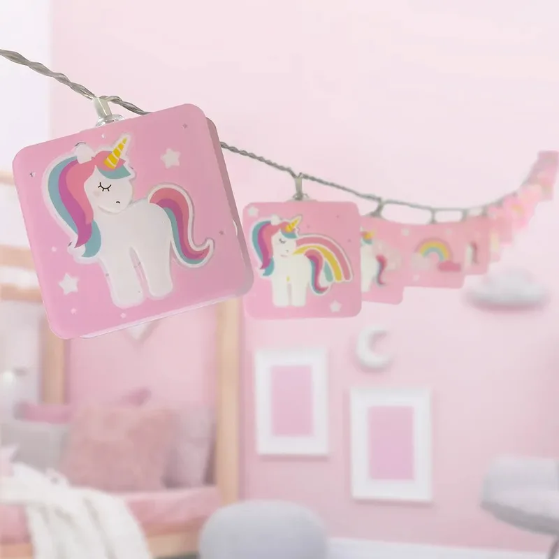 Unicorns γιρλάντα παιδικό φωτιστικό (41595)