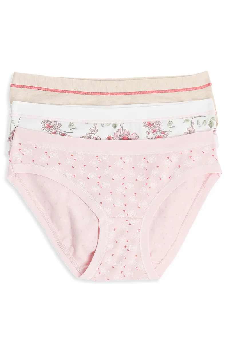 Cotonella γυναικεία εσώρουχα με μπάσκα Mini Slip (3 τμχ) -3362-Ε503-4Η100