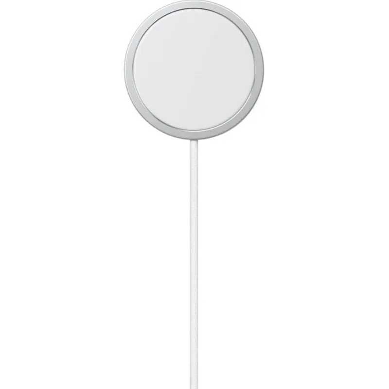 Ασύρματος Φορτιστής Official Apple MagSafe New Charger Μαγνητική Βάση MagSafe για iPhone / AirPods 25W 100cm - White (MGD74ZM/A)