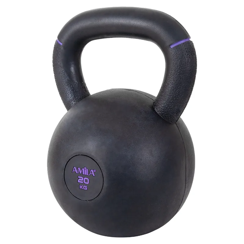 Kettlebell Original Rubber 20kg Μαύρο/Μοβ