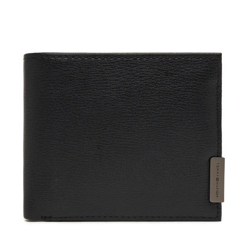 Πορτοφόλι Tommy Hilfiger Th Hardware Extra Cc And Coin AM0AM13961 Μαύρο